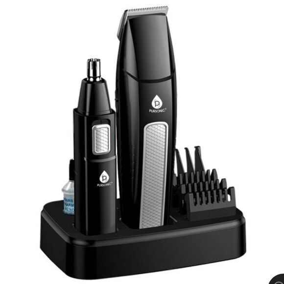 Pursonic Mario Lopez Men’s Grooming Kit Box. 10 Piece in Black. New in Box! - Picture 1 of 10